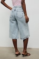 Odzież Answear.LAB bermudy damskie jeansowe sng.kr.1 niebieski