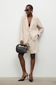 Answear.LAB elegantne kratke hlače ženske z viskozo 95067.iak bež WS26