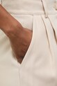 Answear.LAB elegantne kratke hlače ženske z viskozo bež 95067.iak