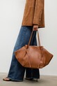 Kožená kabelka Answear.LAB usňová koža hnedá WS26-TOD050