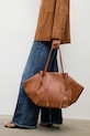 Kožená kabelka Answear.LAB usňová koža hnedá WS26-TOD050