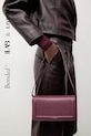Bonded by Answear.LAB & LOBOS torebka skórzana skóra licowa bordowy CAPRI