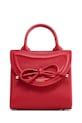 Akcesoria Bonded by Answear.LAB & LOBOS torebka skórzana MINI Q z przypinką BOW czerwony