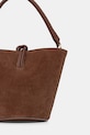 Doplňky Answear.LAB kufříková kabelka dámská semišová 1457.hak hnědá