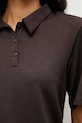 Answear.LAB polo damskie z wiskozą WS26-TSD015 brązowy