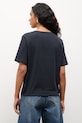 Odzież Answear.LAB T-shirt basic damski bawełniany WS26-TSD018 granatowy