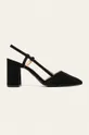 fekete Answear - Sarkas cipő Ideal Shoes Női