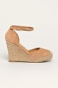 Answear - Espadrile LaDonna imitatie de piele intoarsa bej R13Z2019.33D.W