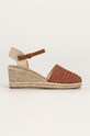 Answear - Sandale Buanarotti coturn portocaliu 1N0016D.W