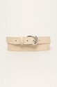 Answear Lab - Pasek skórzany beżowy crockF.T