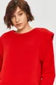 czerwony Answear Lab - Bluza bawełniana