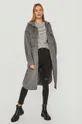 Answear Lab - Пальто с примесью шерсти серый