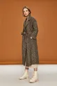 Answear Lab - Пальто з домішкою вовни коричневий
