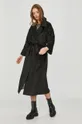 чорний Answear Lab - Пальто з домішкою вовни