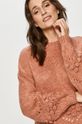 różowy Answear Lab - Sweter