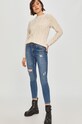 Answear Lab - Sweter z domieszką wełny WW21.SWD042 beżowy WW21