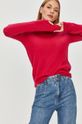 różowy Answear Lab - Sweter z domieszką wełny Damski