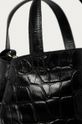Answear Lab - Kožená kabelka černá