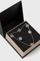 srebrna Answear Lab - Srebrna ogrlica, narukvica i naušnice Ženski