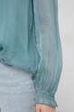 Answear Lab - Bluzka jedwabna 6085.3KR niebieski