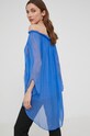Answear Lab bluzka jedwabna SILK niebieski 6100.DB