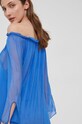 Answear Lab bluzka jedwabna SILK 6100.DB niebieski