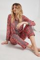 roz Answear Lab Pijamale de mătase De femei