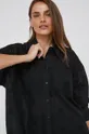μαύρο Βαμβακερό πουκάμισο Answear Lab