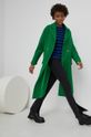 zelená Vlněný kabát Answear Lab Dámský