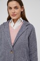 Answear Lab płaszcz z wełną niebieski 16558PPCC3.KR