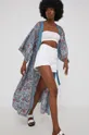 Svileni kimono Answear Lab plava