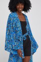Answear Lab szlafrok jedwabny Silk Blended 12.DB niebieski
