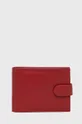 červená Kožená peňaženka Answear Lab Dámsky