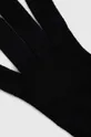 Γάντια με λινό και κασμίρ Answear Lab μαύρο