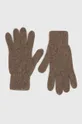 коричневий Рукавички з кашеміром Answear Lab Жіночий