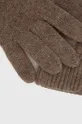Answear Lab Rękawiczki z kaszmirem brązowy