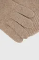 Answear Lab Rękawiczki z kaszmirem beżowy