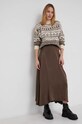 Sukňa Answear.LAB 191618.1.DB hnedá WW22