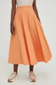 pomarańczowy Answear Lab spódnica bawełniana Damski