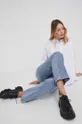 modra Kavbojke Answear Lab Premium Jeans Ženski