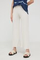 Vlnené nohavice Answear.LAB 61902.1.DA béžová WW22