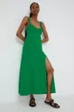zielony Answear Lab sukienka answear.LAB X limitowana kolekcja festiwalowa BE BRAVE