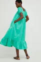 Βαμβακερό φόρεμα Answear Lab πράσινο