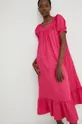 ružová Bavlnené šaty Answear Lab