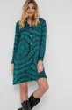 Answear Lab Sukienka z jedwabiem zielony