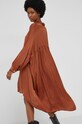 Odzież Answear Lab Sukienka z jedwabiem 20241.1.DA brązowy