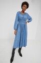Šaty Answear.LAB 71623CX.K modrá WW22