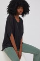 Answear Lab bluzka jedwabna SILK czarny 6031.DB