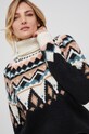 Answear Lab Sweter z domieszką wełny czarny IY21715.AJ