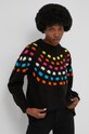 Answear Lab Sweter z wełną 24097.MB czarny WW22